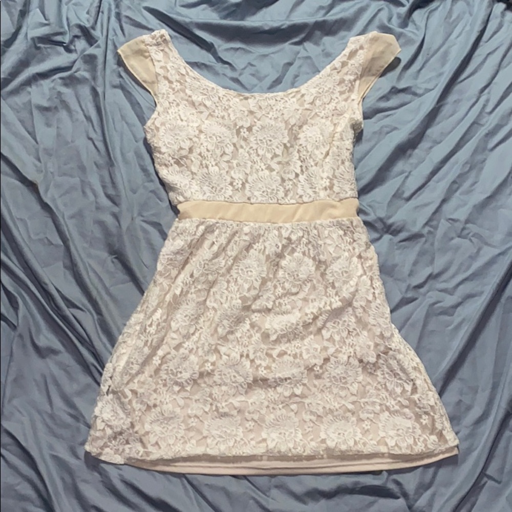 Cute cream dress.  MOVING SALE!!